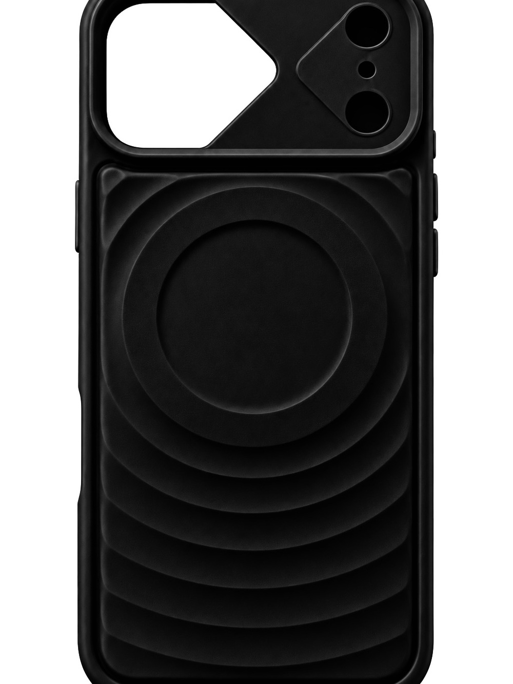 Black Magnetic Phone Case iphone 17 Pro Max & 18 Pro Max with Circular Grip